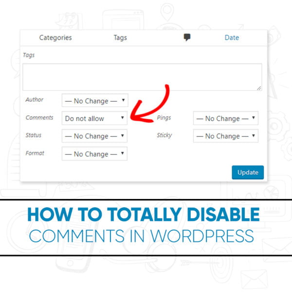 how to disable comments on wordpress